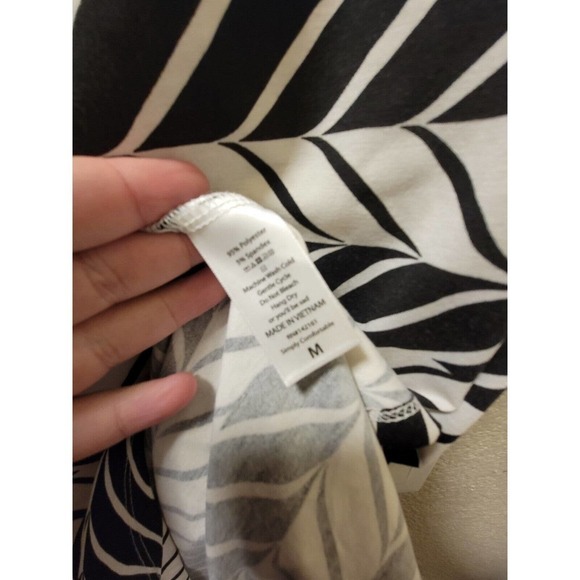 Lularoe Black And White Print Dress / Long Tunic Size Medium - Picture 3 of 4